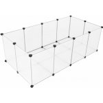 Songmics Modulární ohrádka pro malá zvířata 143x73x46 cm, bílá – Hledejceny.cz