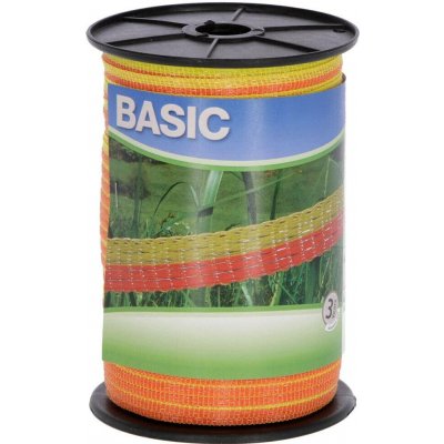 Ohradníková páska BASIC 10mm 250m žlutá oranžová – Hledejceny.cz