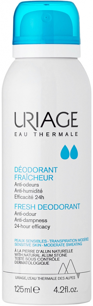 Uriage Hygiène deospray s 24 hodinovou ochranou (Alum Stone Natural Freshness with 24h efficacy) 125 ml