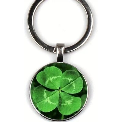 Přívěsek na klíče čtyřlístek zelená 27 – Hledejceny.cz