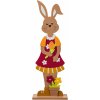 LIVARNO home Velikonoční dřevěná dekorace velikonoční zajíček s květinou