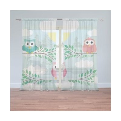 Sablio Záclony Sovičky: 2ks 150x250cm – Hledejceny.cz
