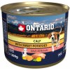 Konzerva pro psy Ontario Mini Calf Sweetpotato Dandelion and linseed oil 6 x 200 g