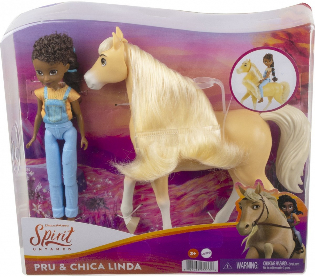 Mattel Spirit s koněm Pru a Chica Linda