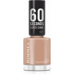 Rimmel 60 Seconds Super Shine lak na nehty odstín 110 Peach Nougat 8 ml – Hledejceny.cz