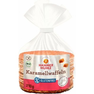 Hammermühle Bezlepkové karamelové vafle BIO 210 g – Zboží Dáma