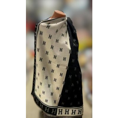 Kašmírový šátek Hall modrá růžová oranžová světle hnědá tmavě hnědá modrá 2 – Zboží Dáma