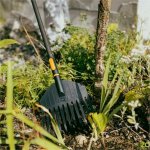 Fiskars hrábě ploché plastové OneClick 1082704 – Zboží Dáma