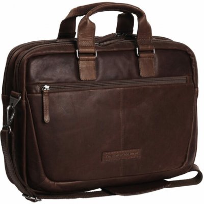 The Chesterfield Brand Kožená taška na notebook 15,6" Seth C40.101001 hnědá – Zboží Živě