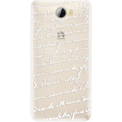 iSaprio Handwriting 01 - white Huawei Y5 II – Zbozi.Blesk.cz