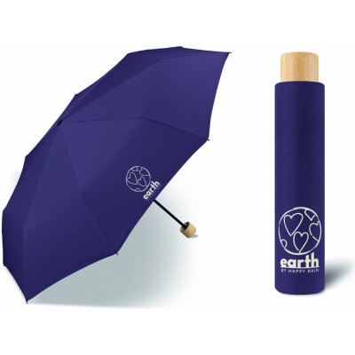 Earth Super Mini mulberry purple dámský skládací deštník modrý