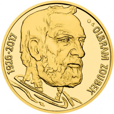 Česká mincovna Zlatá medaile Olbram Zoubek proof číslováno 1 oz – Zboží Mobilmania