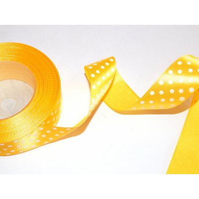 Stuha saténová s puntíkem, WSK6012, šíře 12 mm / balení 22 m – Hledejceny.cz