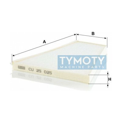 MANN CU 25 025 kabinový (pylový) filtr – Hledejceny.cz