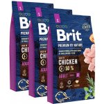 Brit Premium by Nature Adult S 3 x 8 kg – Hledejceny.cz