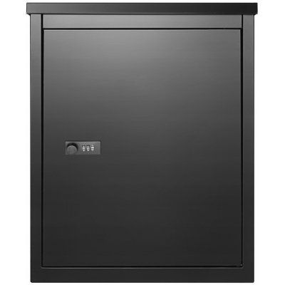 SucceBuy Poštovní schránka na balíky s číselným zámkem 39x27x52,2CM Černá – Hledejceny.cz