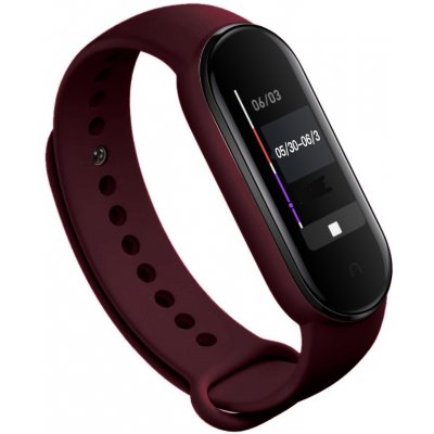 Xiaomi Mi Band 5/6 náhradní náramek Jednobarevný Vínově červená MBS5-VINCER – Zbozi.Blesk.cz