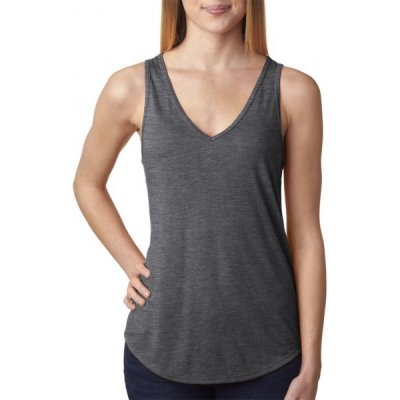 Bella Flowy V neck Tank šedé – Hledejceny.cz