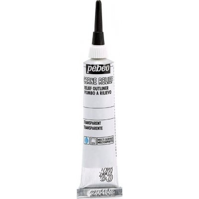 Pébéo Cerne Relief Kontura na sklo Transparent 20 ml 1 ks – Hledejceny.cz