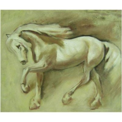 Obraz - Běžící kůň 100 cm x 120 cm – Zboží Mobilmania