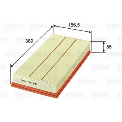 Vzduchový filtr VALEO 585146 – Hledejceny.cz