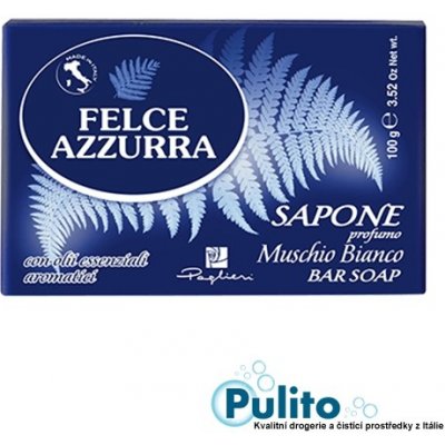 Felce Azzurra Sapone solido Muschio Bianco toaletní mýdlo 100 g – Zboží Dáma