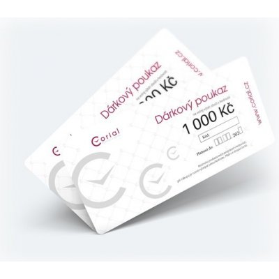 Dárkový poukaz Corial 1000 Kč - elektronický na e-mail – Sleviste.cz