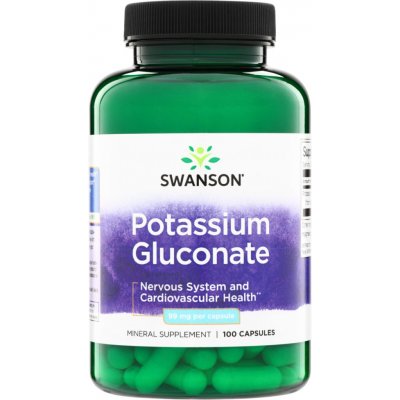 Swanson Potassium Citrate 99 mg 100 kapslí – Hledejceny.cz