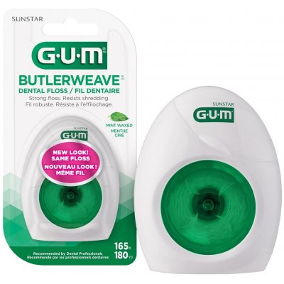 G.U.M Weave zubní nit voskovaná mentol 54,8 m – Zboží Dáma