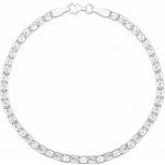 Silvego Zlatý náramek Nilnix z bílého zlata 3,5 mm FNN1093BGW – Hledejceny.cz