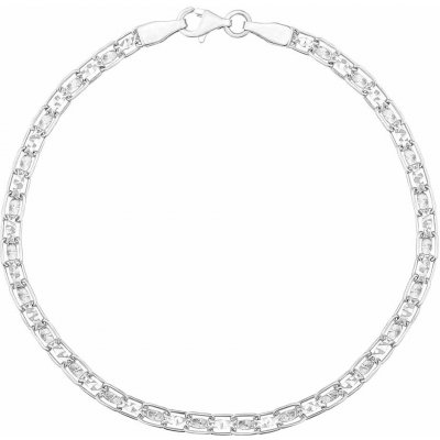 Silvego Zlatý náramek Nilnix z bílého zlata 3,5 mm FNN1093BGW – Hledejceny.cz