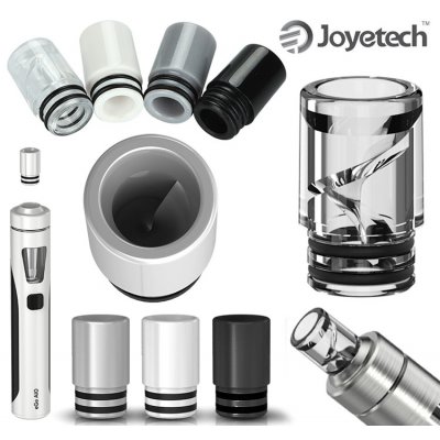 JoyeTech Spiral NEJEN pro eGo AIO MTL Drip Tip 510 Náustek Bílá