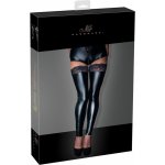 Noir Handmade F135 Powerwetlook Stockings with Siliconed Lace Superstar – Zboží Dáma