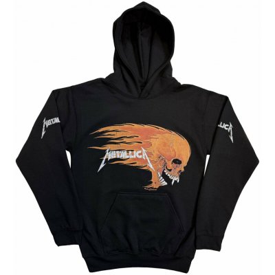 Metallica mikina Worn Pushead Flaming Skull BP Black – Sleviste.cz