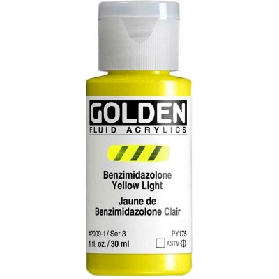 Golden Fluid akrylová barva 2009 benzimidazolone yellow light 30 ml – Hledejceny.cz