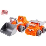 Teddies Stavební stroje 3ks plast na volný chod v blistru 60x13x13cm – Zboží Dáma
