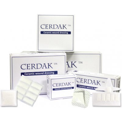 Krytí na rány CERDAK BASIC 10 x 10 cm—keramické krytí bez náplasti, 10 ks – Zboží Dáma