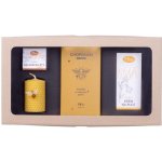 Pleva Kouzlo včelích pokladů Medový krém na ruce 50 g, Medový balzám na rty v kelímku 20 g, ChopollenBIO hořká čokoláda s rouskovým pylem 85 g, Svíčka ze včelího výška 6,7 cm a průměr 4 cm, O – Zboží Dáma