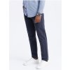 Pánské klasické kalhoty Ombre Clothing Tmavě modré pánské chino kalhoty