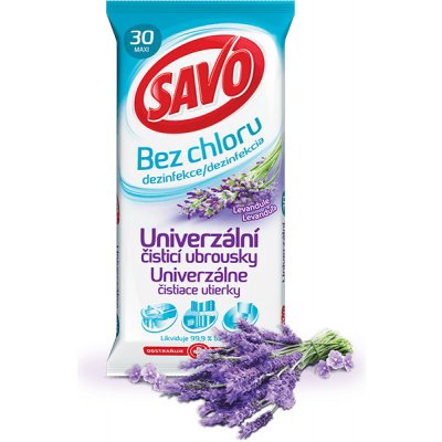 Savo Univerzál.ubrousky Levandule 30 ks – Zbozi.Blesk.cz