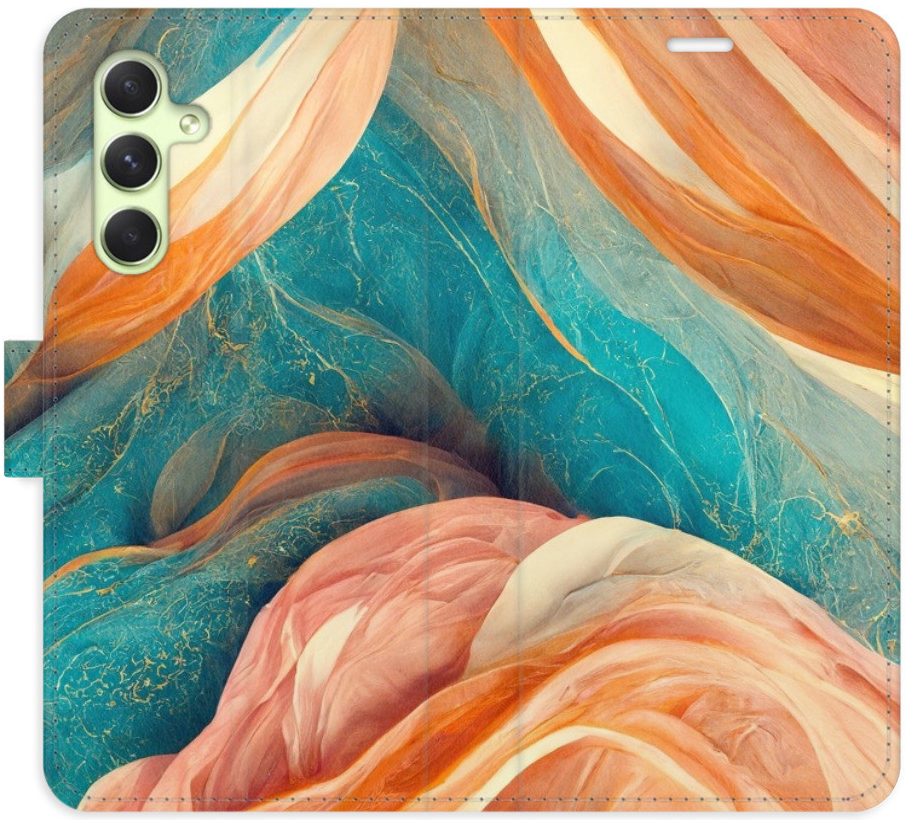 Pouzdro iSaprio - Orange and Blue Samsung Galaxy A54 5G