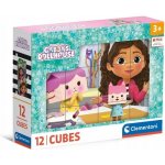 Dino Obrázkové kostky Gábinin kouzelný domek, 12 kostek – Zboží Živě