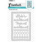 Studio Light Vyřezávací šablony na chrastidlo Studio Light, 9 ks obdélník s texty – Zboží Dáma