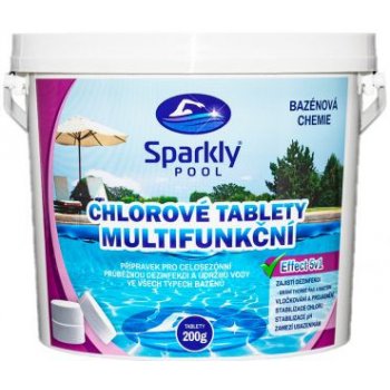 Sparkly POOL Chlorové tablety 5v1 multifunkční Maxi 5 kg