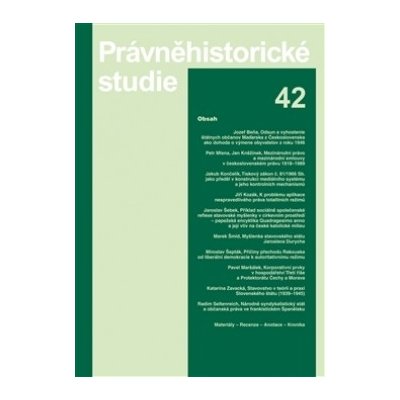 Soukup Ladislav - Právněhistorické studie 42