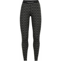 ICEBREAKER W 250 Vertex Leggings Alpine Geo BLACK/SNOW/J