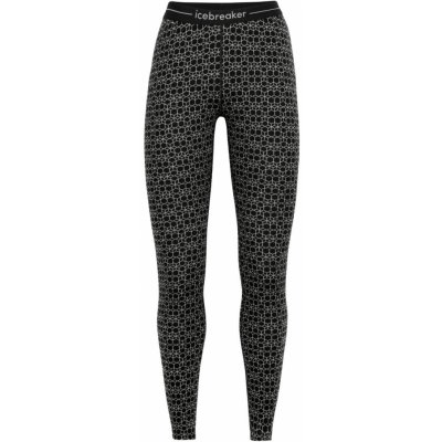 ICEBREAKER W 250 Vertex Leggings Alpine Geo BLACK/SNOW/J – Zboží Dáma