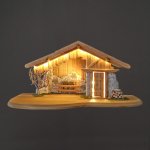 Amadea Dřevěný betlém bez figurek 60 cm – Hledejceny.cz