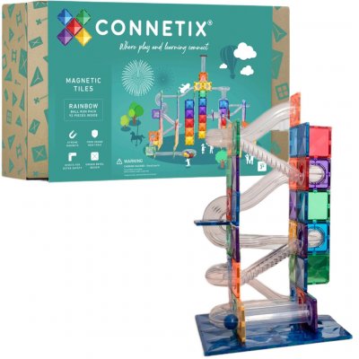 Connetix Rainbow Ball Run Pack 92 ks – Sleviste.cz