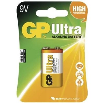 GP ULTRA alkalická baterie 6L22 9V 1 ks